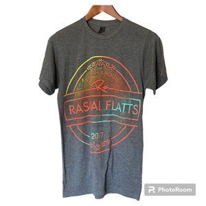 Rascal Flatts Rhythm & Roots Tour 2017 Graphic T-Shirt Gray Unisex S Country
